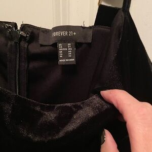 Forever 21 velvet jumpsuit